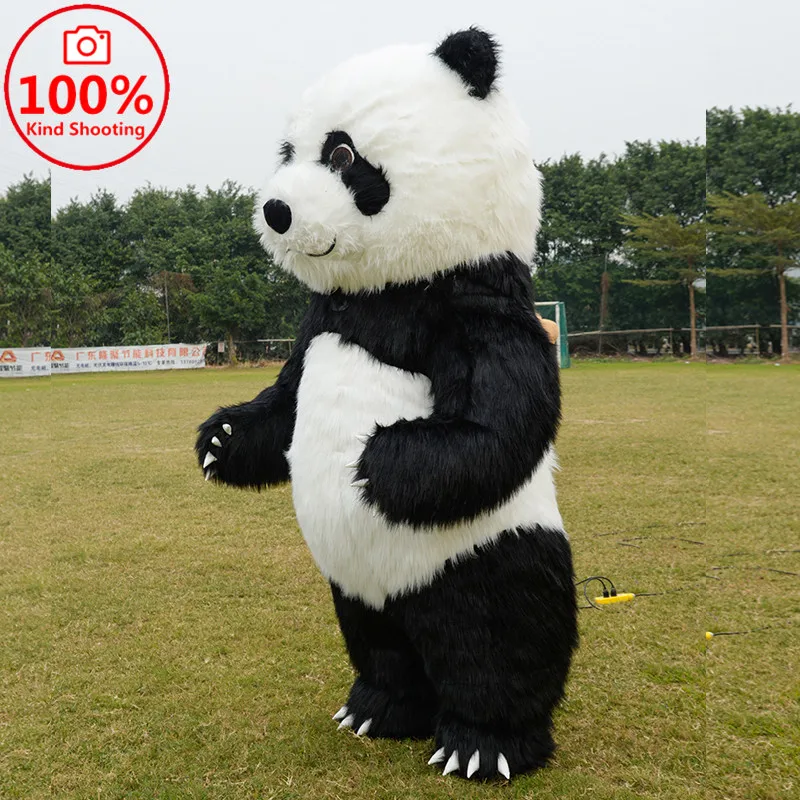 Panda Inflatable Mascot for Advertising Customize For Adult Mascotte Costumes Adult Disfraz Mascota Tall Mascotte Kostuum