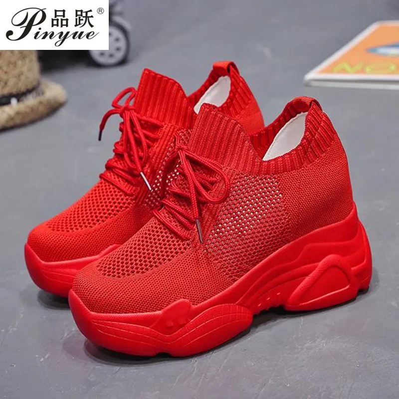 Кроссовки женские на массивной платформе повседневная обувь толстой подошве