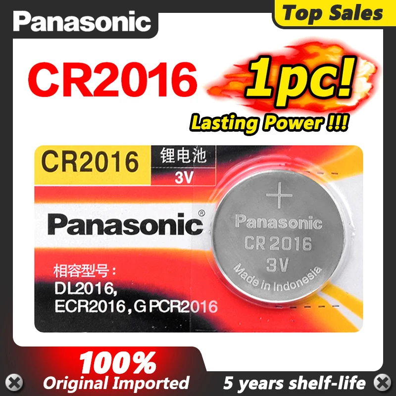 Литиевая батарея Panasonic 3 в cr2016 Кнопочная батарейка для часов cr 2016 DL2016 ECR2016 основной