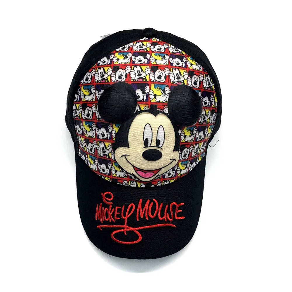 3D уши Микки детская Солнцезащитная Шляпка женская Snapback летняя кепка-бейсболка