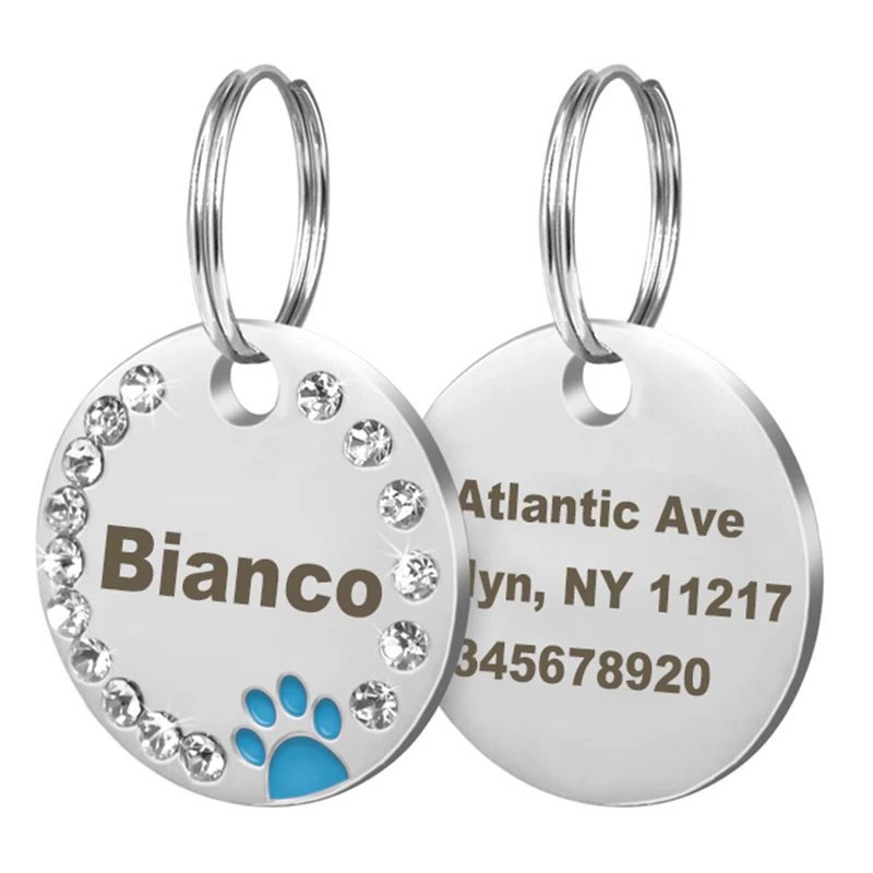 Бесплатная гравировка бирка для собаки аксессуары ошейника питомца анти