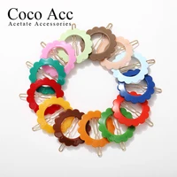 ins korea design hair clips acrylic pink green sun flower colorful hair clips grips accesories for kids girl