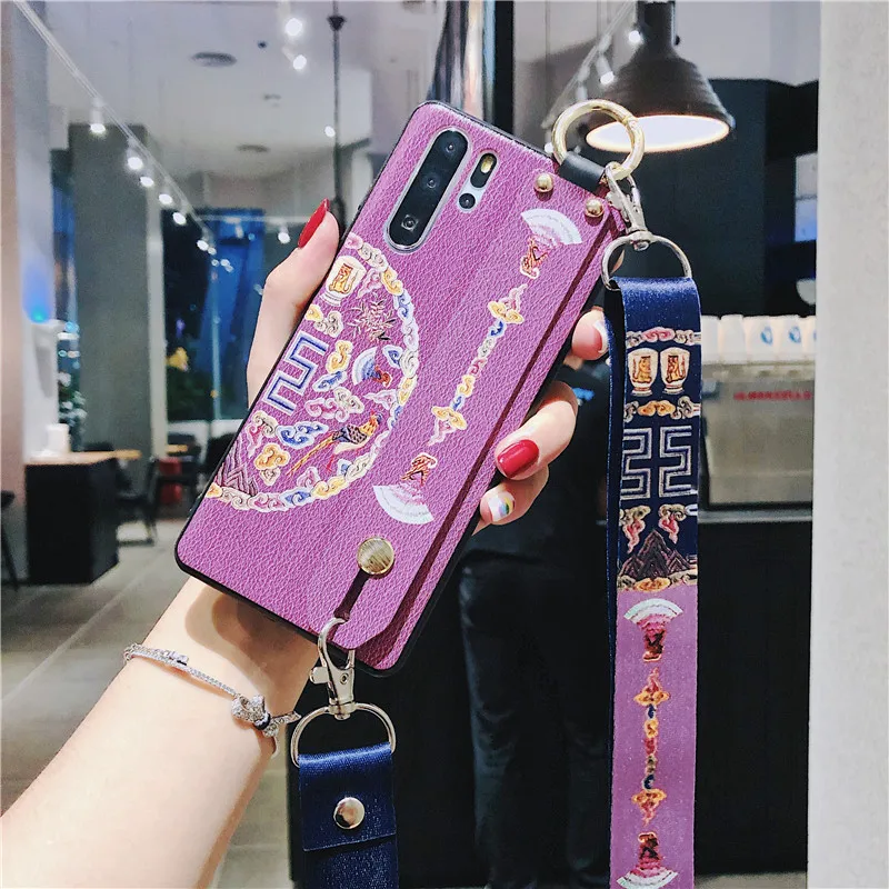 Роскошный чехол s для huawei P30 P20 mate 20 30 Pro Honor 10 Lite Play 3 Nova 4 8X задняя крышка чехол с держателем ремешок браслет-кольцо