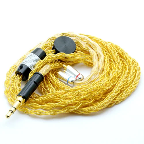 RTC1183 1,2 M 1,0 мм x 8 Core HIFI посеребренный обновленный кабель 3,5/2,5 Разъем MMCX/2Pin разъем для улучшения глубины саундстажа и присутствия - Цвет: RTC1183