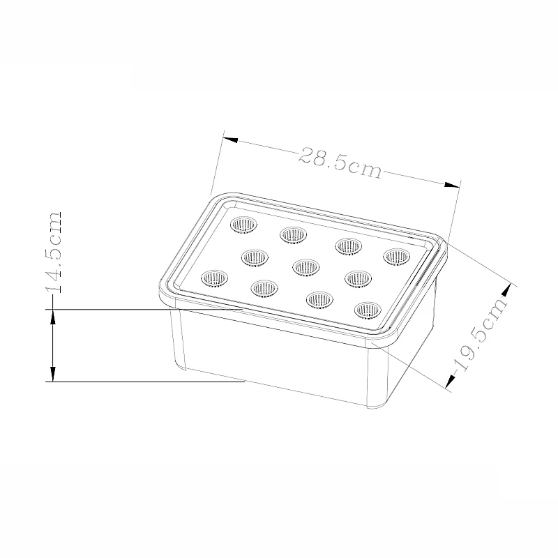 Садовый горшок для гидропоники с 8 отверстиями выращивания растений комнатное