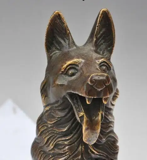 S5546 9 &quotКитайский Бронзовый животное год зодиакальный фэншуй Богатство волк