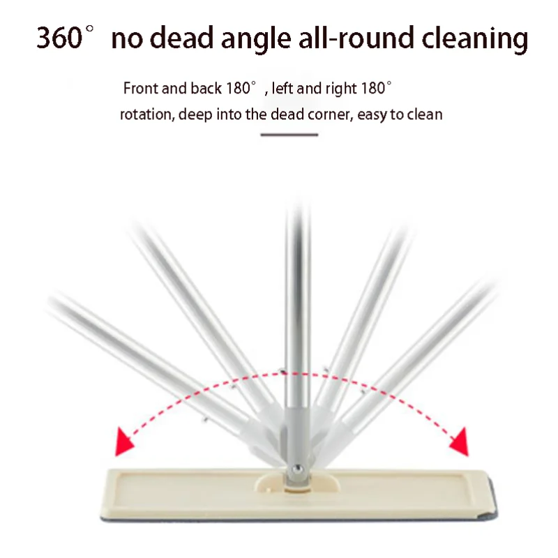 

Flat Squeeze Mop and Bucket Hand Free Wringing Floor Cleaning Mop Microfiber Mop Pads Wet or Dry Usage on Hardwood Laminate Tile