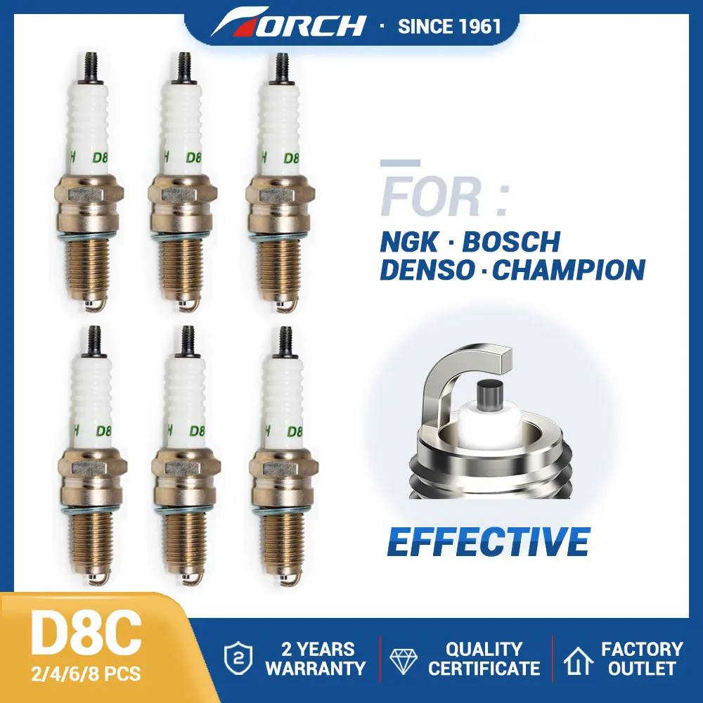 

Motorcycle Candle TORCH D8C for Candle D8EA for Yamaha TTR225 TTR230 TW200 XT225 Kawasaki KEF300 Suzuki DR125SE DR200S DRZ125