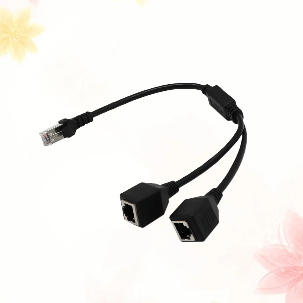 

1Pc RJ45 Ethernet Cable Adapter Splitter 1 Male to 2 Female Port LAN Network Plug 2 in 1 Adapter NetWork Accessories Splitter