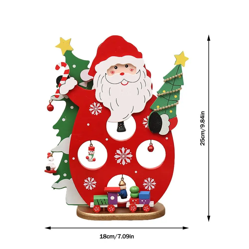 

Santa Snowman Wooden Christmas Decor Desktop Decorative Ornament 2020 New Year Party Decoration Home Mall Ornament