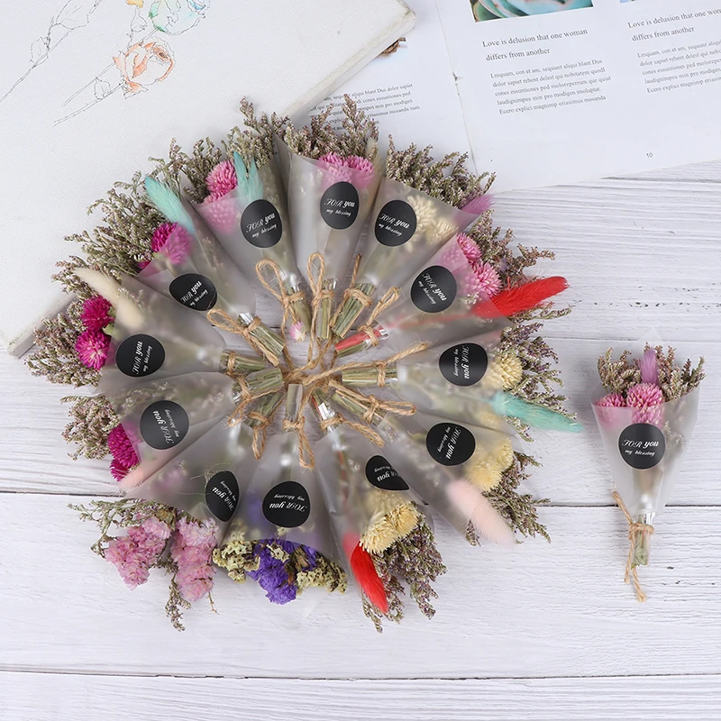 Мини букет сухой цветок искусственная Хрустальная трава на День Святого