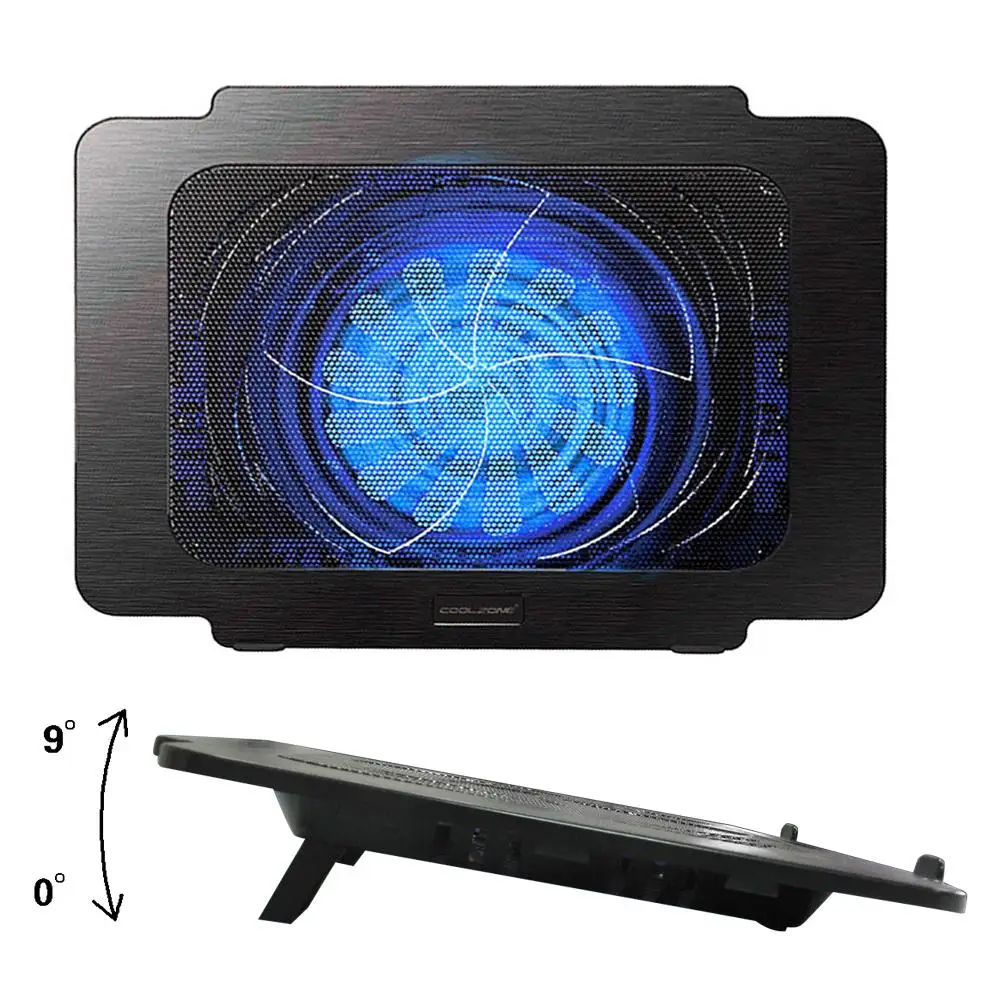 

USB Laptop Silent LED Fan Cooler Adjustable Notebook Cooling Pad Stand Holder