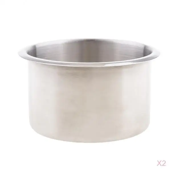 

2x90mm Stainless Steel Recessed Cup Drink Holder Corrosion Protection Rust Proof Fit for RV Boat Marine Camper Trailer Motorhome