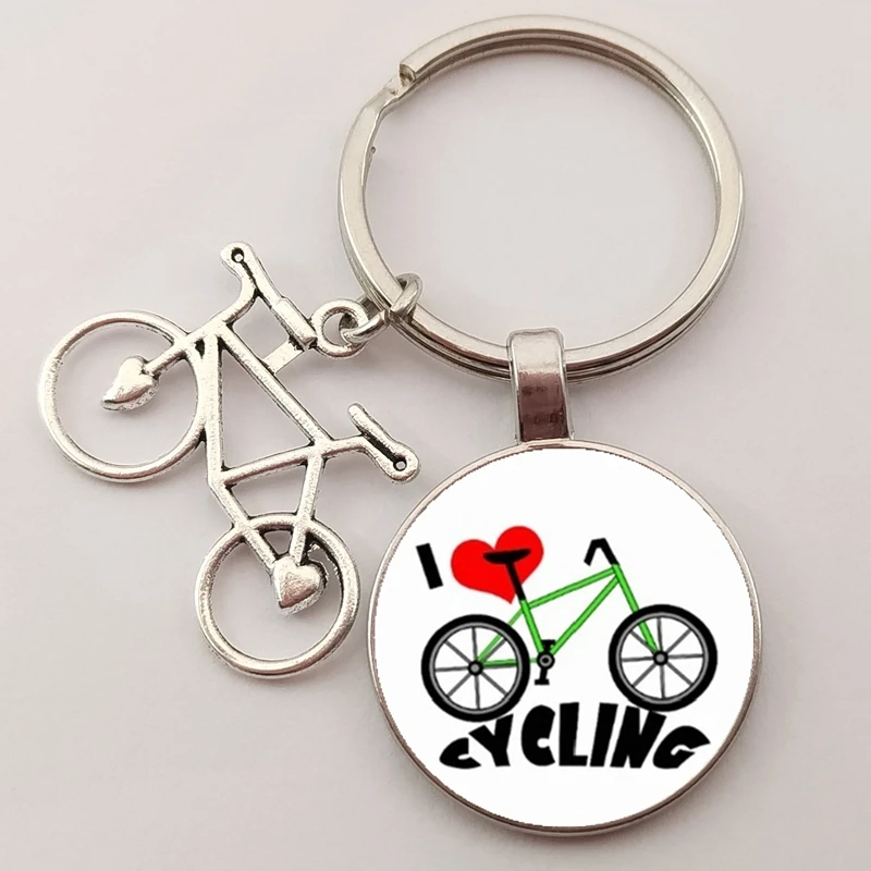 Брелок для ключей &quotЯ люблю велосипед&quot высококачественный ретро брелок с