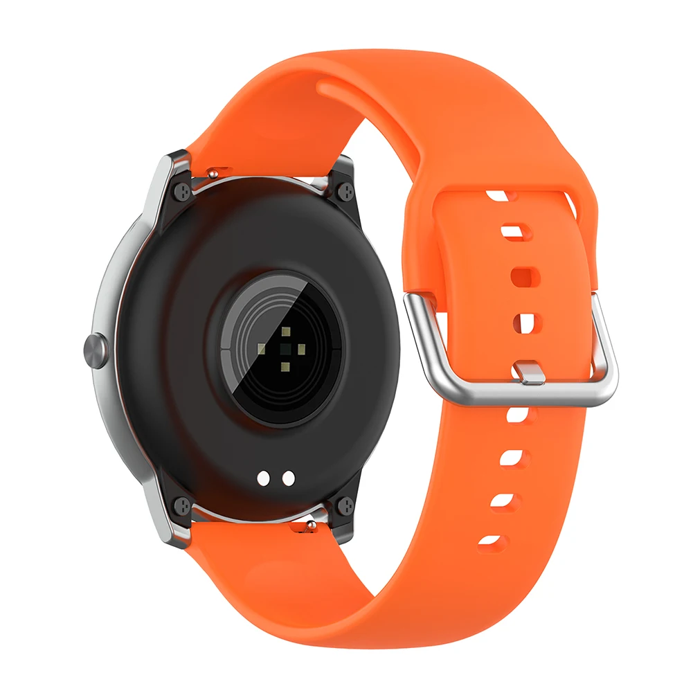Силиконовый мягкий спортивный ремешок для смарт-часов браслет элегантные часы