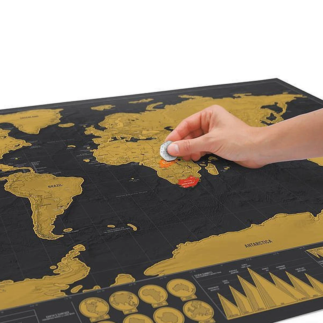 Настенный стикер для карты украшение дома Карта мира шейный платок Дорожная