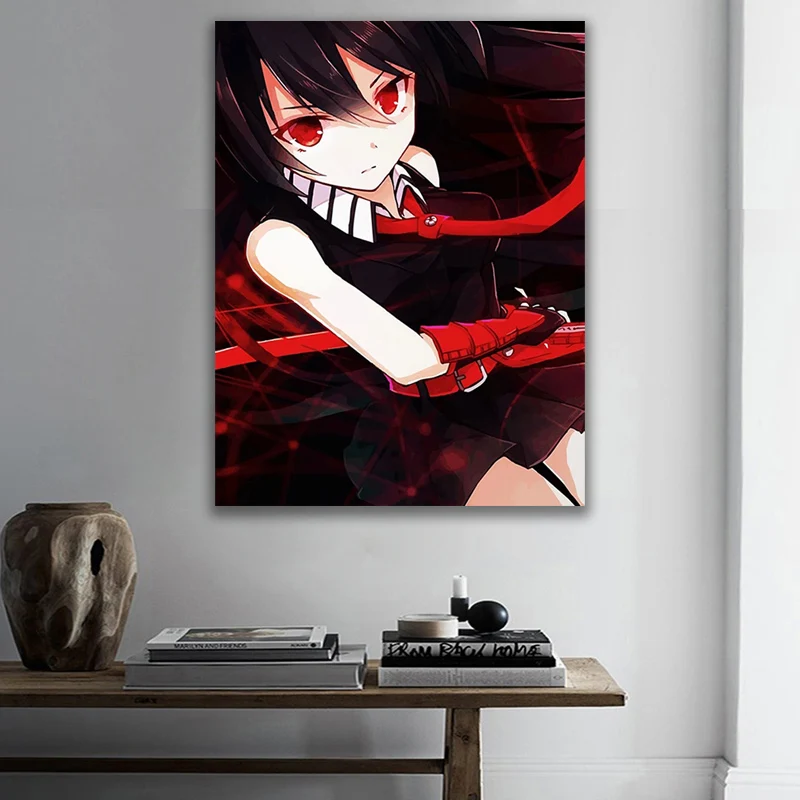 

Wall Art HD Printed Japan Anime Canvas Paintings Akame ga KILL Poster Home Decor Modular Gril Pictures For Bedroom Framework