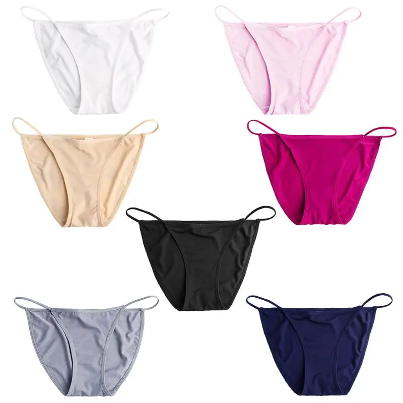 Женское Бесшовное шелковое сексуальное нижнее белье с Т-образной спинкой