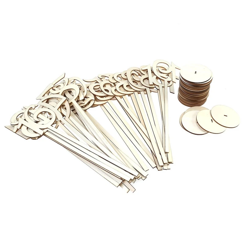 40 шт. 1 деревянные настольные номера с держателем для свадьбы дома юбилей