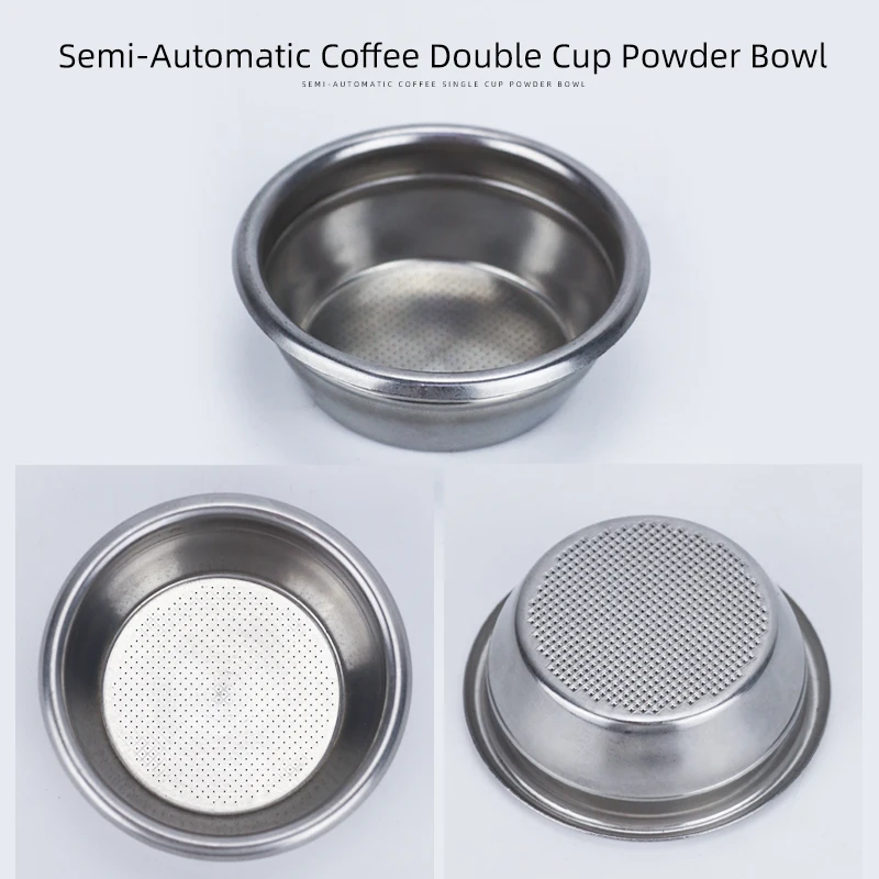 Полуавтоматический фильтр для кофе эспрессо чаша из нержавеющей стали порошка