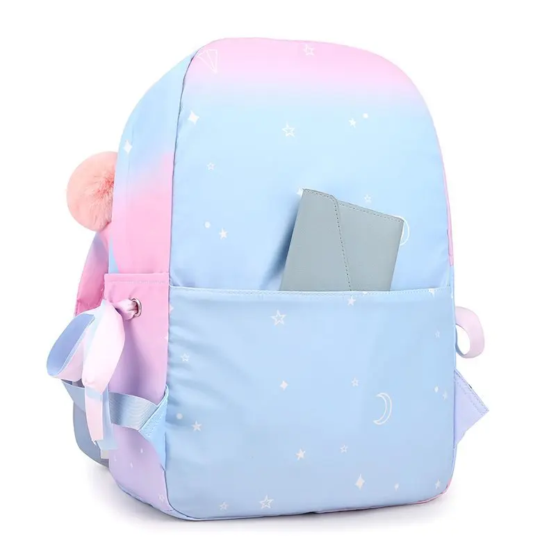 

Women's fabric casual Backpack for girls Cute Primary school Backpacks for teenagers designer kawaii pink Schoolbag for school