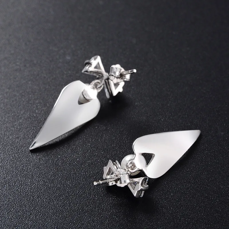 JRSIAL S 925 пробы серебряные ювелирные изделия циркониевые серьги корейские длинные