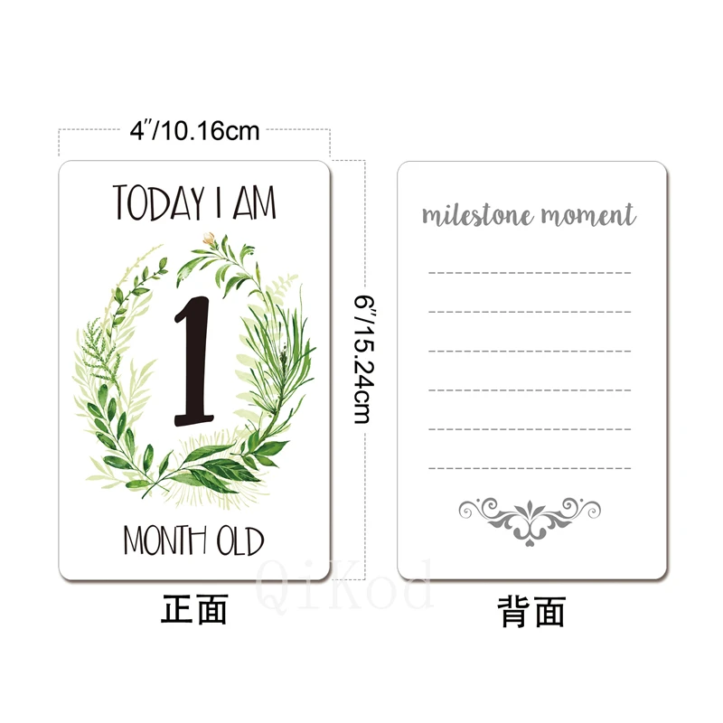 

12 Sheet Milestone Photo Sharing Cards Gift Set Baby Age Cards Baby Milestone Cards, Baby Photo Cards - Newborn Photo Baby Gift