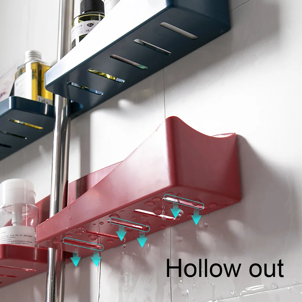 Настенный поддон для ванной и душа без сверления шампуня сушилка органайзер