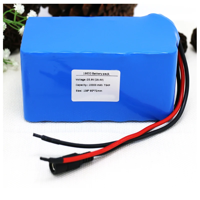 

Lithium battery pack gtf 7s, 24v, 25.9v, 29.4v, 10ah, 18650, for electric bike, e-bike, ion-lithium batteries built in, 15a