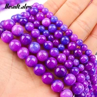 round loose beads 6810mm natural stone beads optimize dark purple jade stone beads for diy making bracelet necklace jewelry