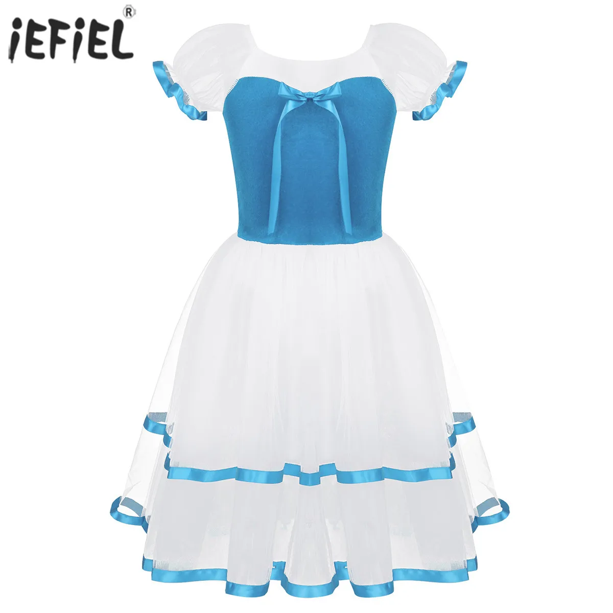 Платье для маленьких девочек милое балетное платье принцессы с бантом летнее