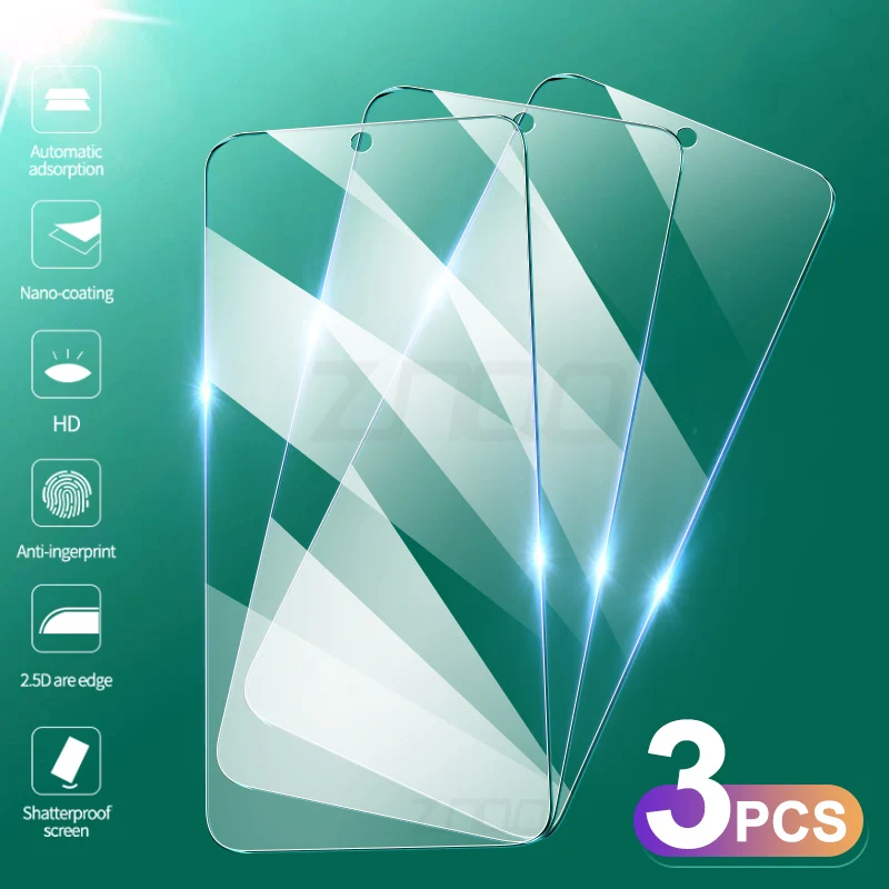

3Pcs Tempered Glass For Xiaomi Redmi Note 9 Pro Max 9S Screen Protector Redmi Note 10 10S 8 7 K30 Pro 9A 9C Protective Glass