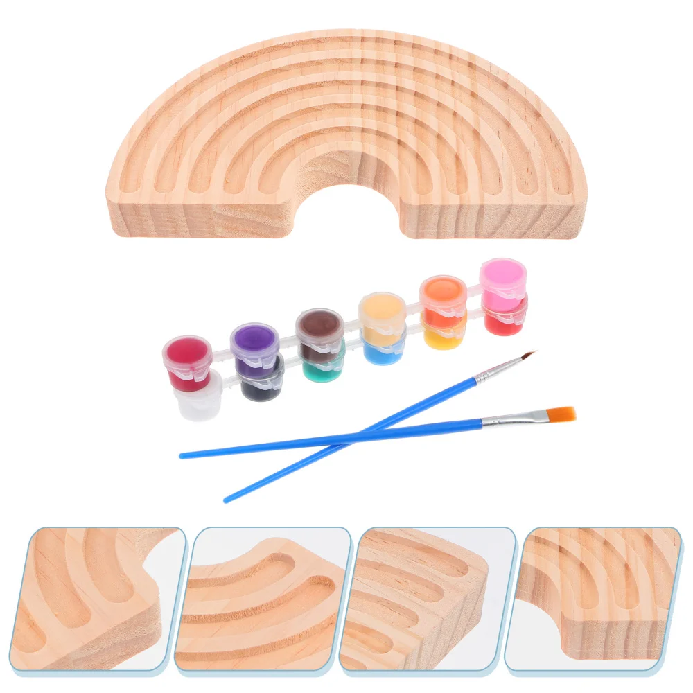 

1 Set Wood Craft DIY Desktop Decoration Wood for Home