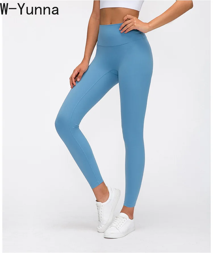 Двухсторонняя матовая ткань Безшовные штаны для йоги высокая талия длина по