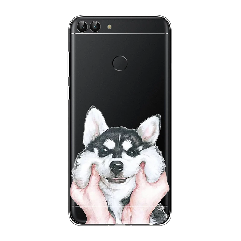 Силиконовый чехол для телефона Huawei P Smart 2018 мягкий креативный Enjoy 7S чехлы из ТПУ