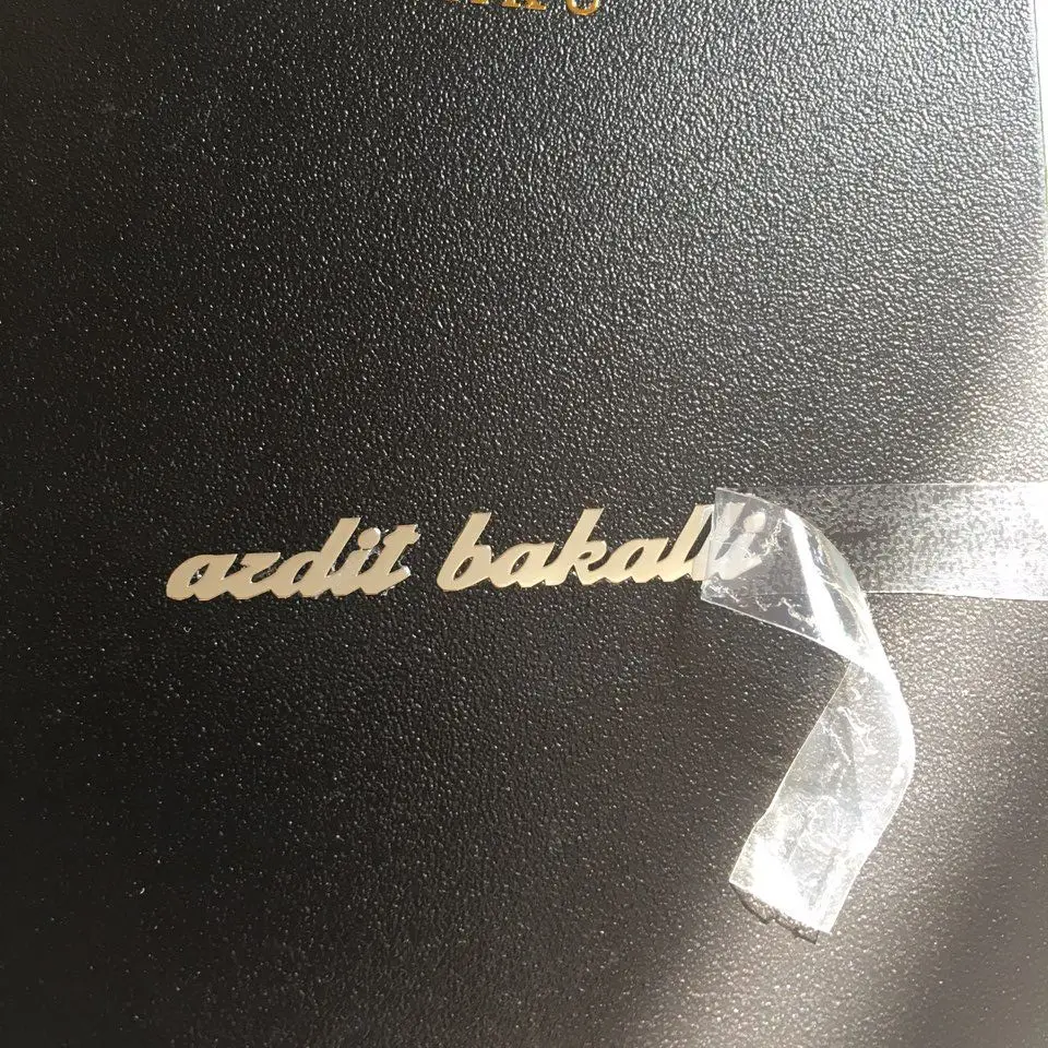 Бесплатная доставка металлическая наклейка для печати этикеток на заказ