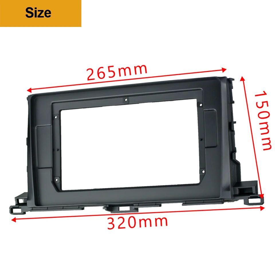 2Din автомобильный DVD рамка аудио фитинг адаптер тире обшивки наборы Facia панель 10 1