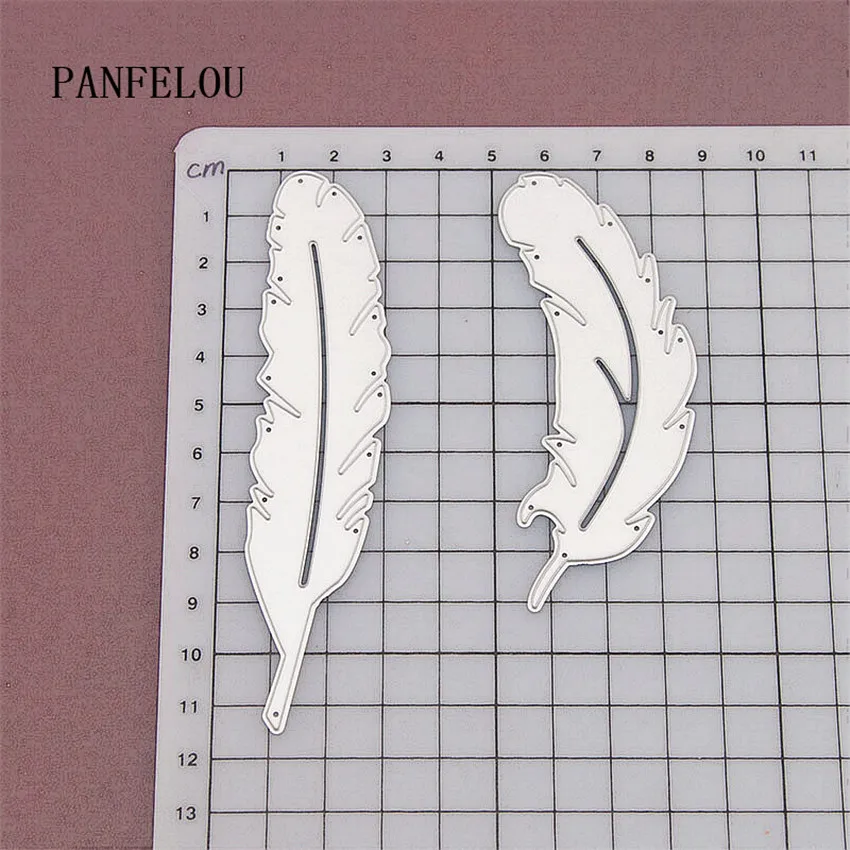 PANFELOU 1 лот = 2 шт. перо металлическое ремесло искусственная бумага высекальные