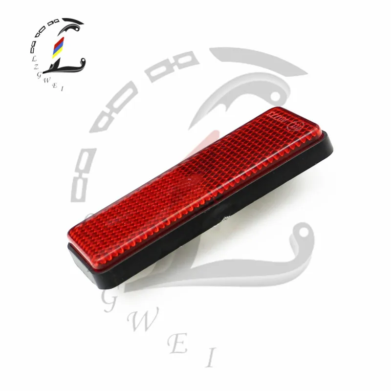 Светоотражающие полосы для мотоцикла 2 шт. универсальные красные прямоугольные