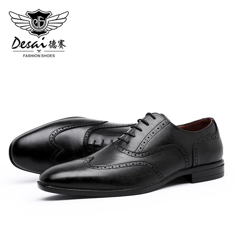 

Fashion Men Shoes Leather Casual Casual 2021 New Arrival Oxfords Lace Up Comfortable Footwear Breathable