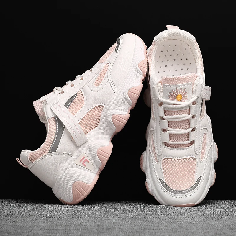 

Женские кроссовки на платформе, Вулканизированная массивная подошва, повседневная теннисная обувь, весна-осень