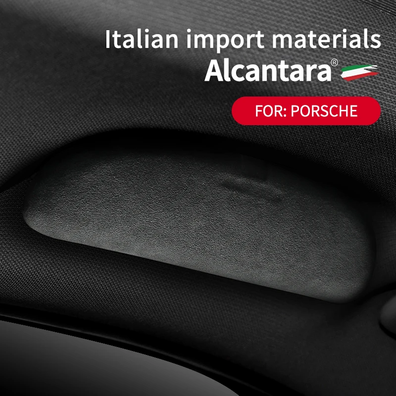 Подходит для Porsche Алькантара замшевый меховой Чехол для очков Palamela Cayenne Macan Специальный автомобильный зажим для очков