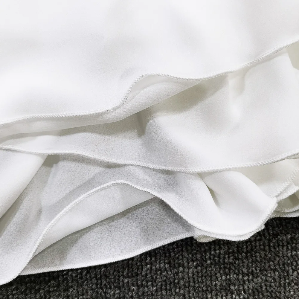 

Fyrneh Dress Woman Fashion 2021 Elegant Summer Sheer Mesh Long Sleeve Blackless Sexy Lace Up Mini Dress