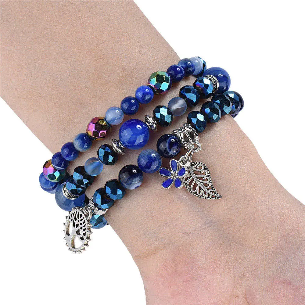 

Strap for Apple Watch Band Women Agate Beads Bracelet 40/44/38/42MM Stylish Handmade Wristband for iWatch Series 4 3 2 1 belt