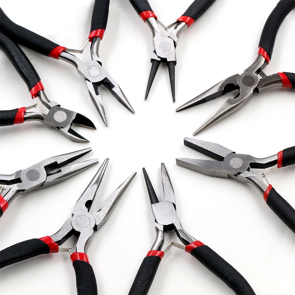 

8PC/Set 4.5 Inch Mini Pliers Multitools Jewellery Making Beading Kit Equipment Cutters For Jewelry Making Diy Hand Tools