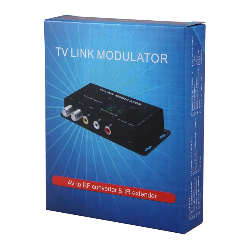 

TM70 Modulator Infrared Return Modulator AV to RF TV LINK Modulator