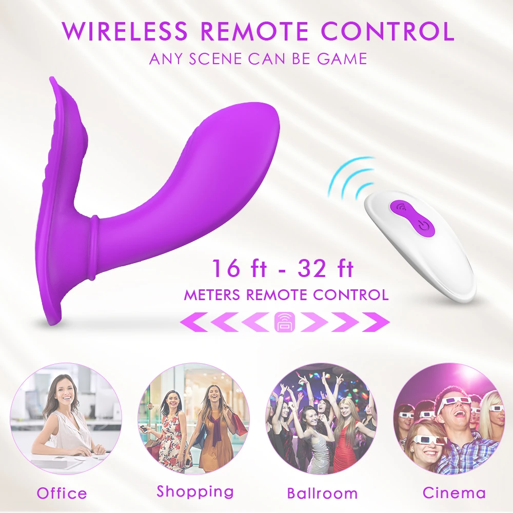 

S Hande Wireless Vibrator Butterfly Ergonomic Design Massager Vagina Dildo Stimulator Vibrators For Women Heel Dun Sex Toys Bulk