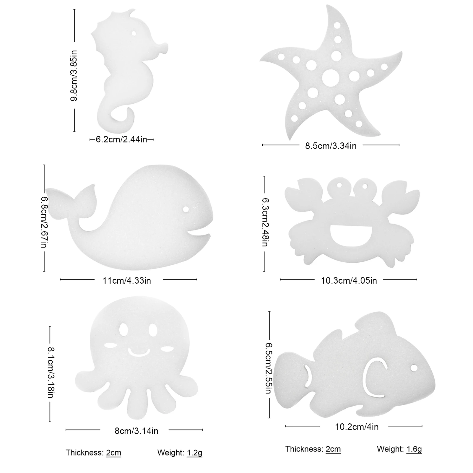 

6/24PCS Oil Absorbing Scum Sponge Remover Floating Sponges Multifunctional Swimming Pool Clean Sponge Cute Shapes Clean Tools