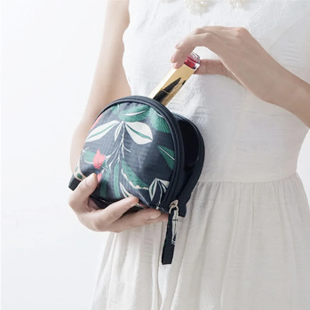 

Bolsa de media luna, organizador viaje, bolsa de aseo con estampado Floral