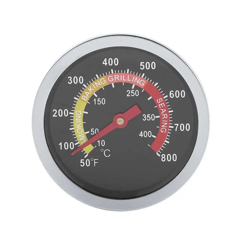 

new arrival Stainless Steel BBQ Smoker Grill Thermometer 100 degrees to 800 degrees Fahrenheit